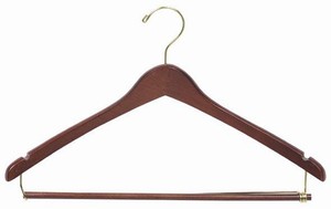 Contoured Suit Hanger w/ Locking Bar