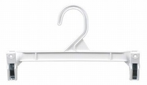 Pinch Clip Skirt/Slack Hanger 9.5"- White