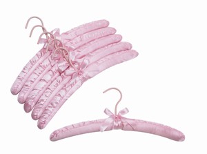 Pink Satin Padded Hangers