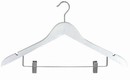 White Combination Hanger w/ Clips
