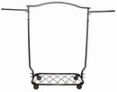 Raw Steel Decorative Rolling Rack