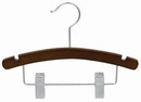 Walnut & Chrome 12" Arched Combination Hanger