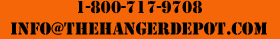 1-800-791-8396 or info@thehangerdepot.com