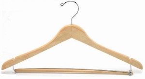 Contoured Suit Hanger w/ Locking Bar