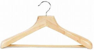 Contoured Suit Hanger w/ Non-Slip Bar