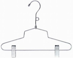 metal combination hanger with clips