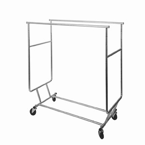 Double rolling garment racks