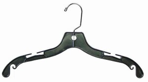 Black plastic top hanger