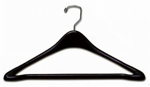 Suit Hanger w/ Bar 19" - Black