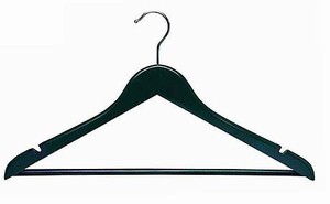 Black Suit Hanger w/ Bar