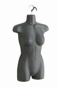 Ladies Hanging Torso Form (Black)