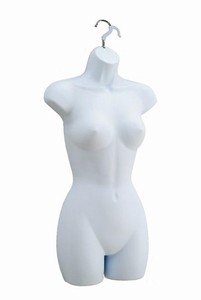 Ladies Hanging Torso Form (White)