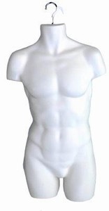 Male Hanging Torso Form (White)