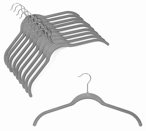 Slim-Line Platinum Shirt Hanger, huggable hangers