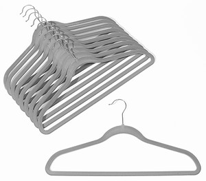Slim-Line Platinum Shirt/Pant Hanger, huggable hanger