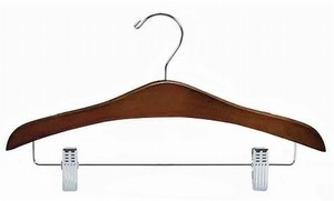 Decorative wood suit hanger