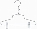 Metal Combination Hanger w/ Clips - 12"