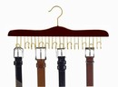 Specialty Belt Hanger - Walnut & Brass