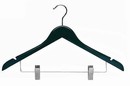 Black Combination Hanger w/ Clips