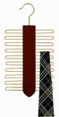 Specialty Vertical Tie Hanger - Walnut & Brass