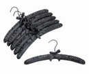 Satin Padded Hangers (Black)