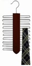 Specialty Vertical Tie Hanger - Walnut & Chrome