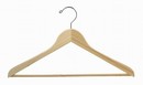 Bamboo Flat Top Hanger w/ Pant Bar